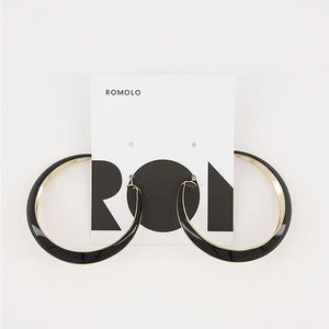 Romolo - Oakley Enamel Hoop Earrings